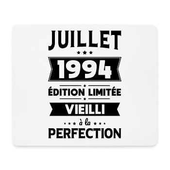 Anniversaire 30 ans - Juillet 1994 Perfection - Tapis de souris (format paysage) - blanc - Devant