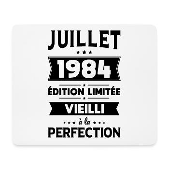 40th Anniversary - July 1984 Perfection - Mouse Pad (horizontal) - white - Front