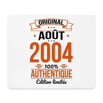 20th Anniversary - Original - August 2004 - Mouse Pad (horizontal) - white - Front