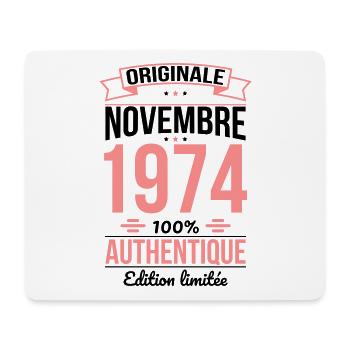 50. Jahrestag - Original - November 1974 - Mousepad (Querformat) - Weiß - Vorne
