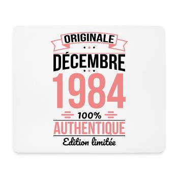 40. Jahrestag - Original - Dezember 1984 - Mousepad (Querformat) - Weiß - Vorne