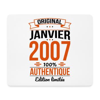 18th Birthday - Original - January 2007 - Mouse Pad (horizontal) - white - Front
