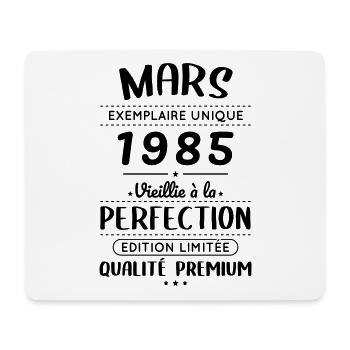 40th Anniversary - March 1985 Perfection - Mouse Pad (horizontal) - white - Front