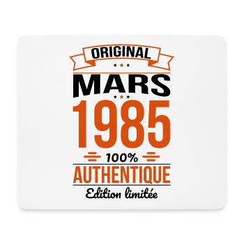 40th Anniversary - Original - März 1985 - Mousepad (Querformat) - Weiß - Vorne