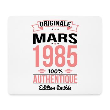40th Anniversary - Original - März 1985 - Mousepad (Querformat) - Weiß - Vorne