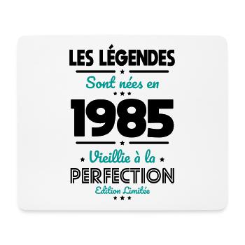 40 Years Anniversary - Legends Were Born in 1985 - Mouse Pad (horizontal) - white - Front