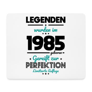 40e anniversaire - Les légendes ont été créées en 1985 - Tapis de souris (format paysage) - blanc - Devant