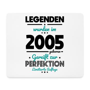 20e anniversaire - Les légendes ont été créées en 2005 - Tapis de souris (format paysage) - blanc - Devant