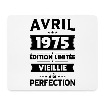 50th Anniversary - April 1975 Perfection - Mouse Pad (horizontal) - white - Front