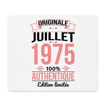 50th Anniversary - Original - July 1975 - Mouse Pad (horizontal) - white - Front