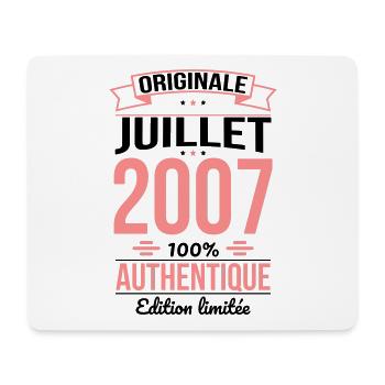 18th Birthday - Original - July 2007 - Mouse Pad (horizontal) - white - Front