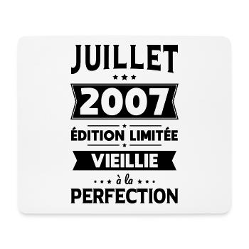 18th Birthday - July 2007 Perfection - Mouse Pad (horizontal) - white - Front
