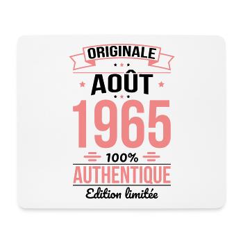 60th Anniversary - Original - August 1965 - Mouse Pad (horizontal) - white - Front