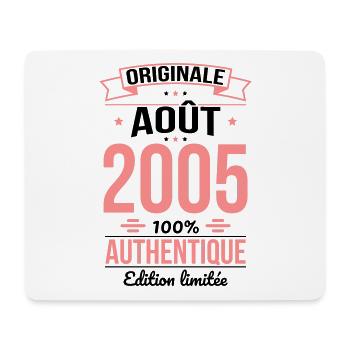 20th Anniversary - Original - August 2005 - Mouse Pad (horizontal) - white - Front