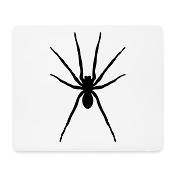 Spider (Halloween / Gothic / Tattoo / Black) - Mouse Pad (horizontal) - white - Front