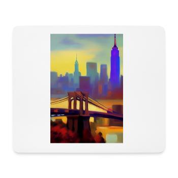 New York City Skyline - Mouse Pad (horizontal) - white - Front