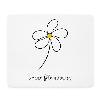 MAMAN. FÊTE DES MÈRES. BONNE FÊTE MAMAN. FÊTE - Tapis de souris (format paysage) - blanc - Devant