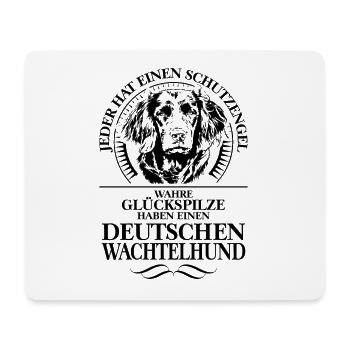 DEUTSCHER WACHTELHUND Schutzengel Hunde Wilsigns - Mousepad (Querformat) - Weiß - Vorne