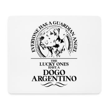 DOGO ARGENTINO Ange Gardien Chien Disant Wilsigns - Tapis de souris (format paysage) - blanc - Devant