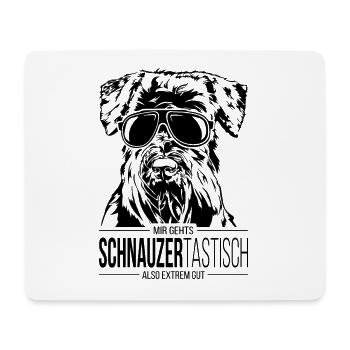 SCHNAUZERTASTISCH Schnauzer Hundespruch Hunde - Mousepad (Querformat) - Weiß - Vorne