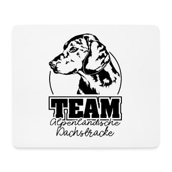 TEAM ALPENLÄNDISCHE DACHSBRACKE Jagdhunde Wilsigns - Mousepad (Querformat) - Weiß - Vorne