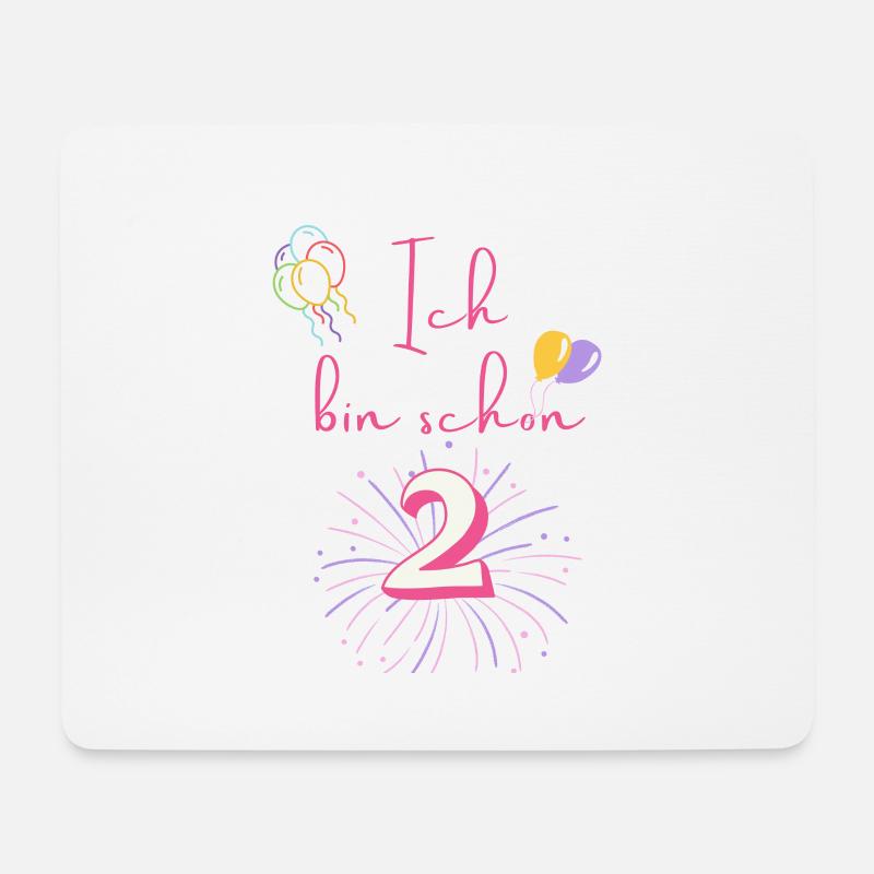 Ich bin schon 2 - Mousepad (Querformat) - Weiß