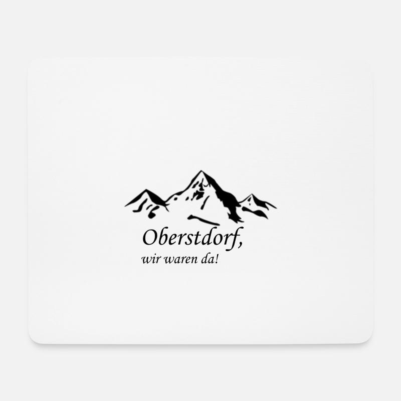 Oberstdorf, wir waren da! - Mousepad (Querformat) - Weiß