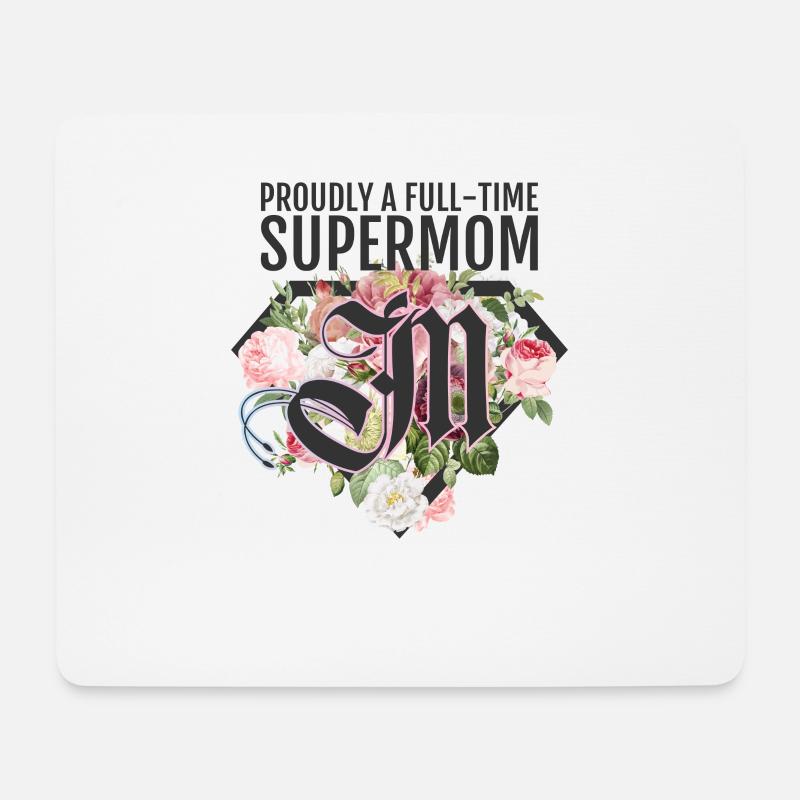 Supermom Superwife Supertired Muttertag - Mousepad (Querformat) - Weiß