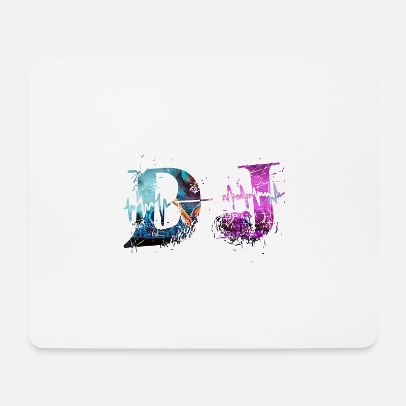 DJ Music Deejay - Mouse Pad (horizontal) - white
