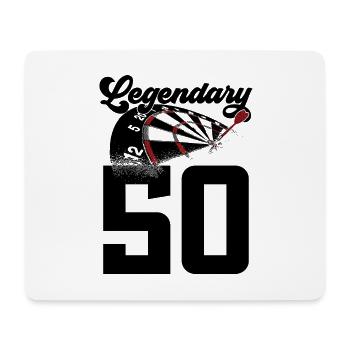 50TH BIRTHDAY DART LEGEND 1976 - Mouse Pad (horizontal) - white - Front