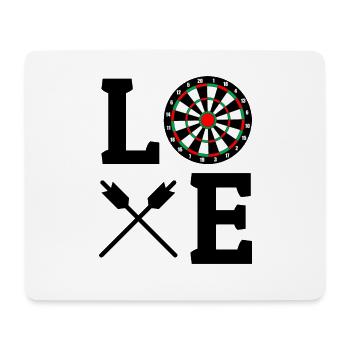 Darts Players Bullseye Target Shooting Sport Funny - Mouse Pad (horizontal) - white - Front