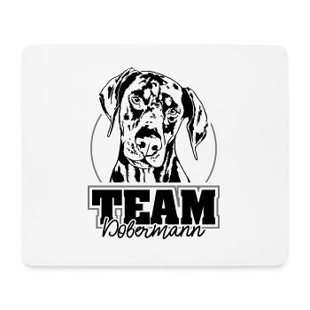 TEAM DOBERMANN Dobie Sports canins Chiens IGP Wilsigns - Tapis de souris (format paysage) - blanc - Devant