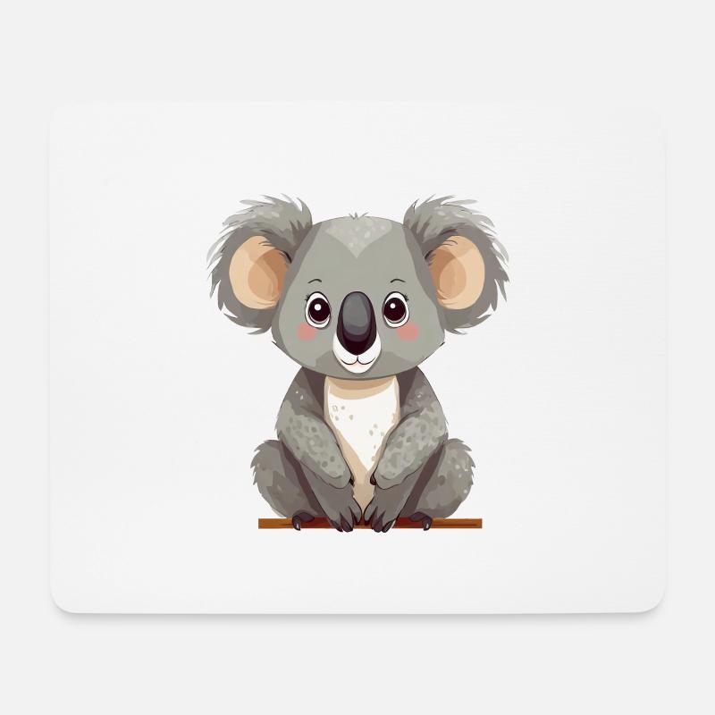 Koala - Mousepad (Querformat) - Weiß
