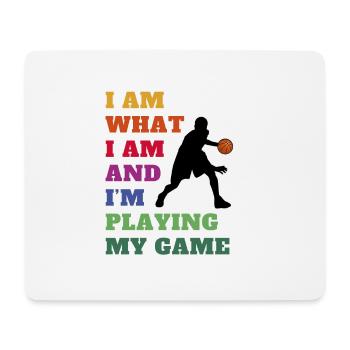 Basketball love. Basketball - My Game, My Game - Mouse Pad (horizontal) - white - Front