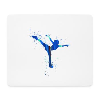 Ice Skating,Figure Skating,Figure Skating,Graffiti - Mouse Pad (horizontal) - white - Front