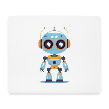 A cute robot - Mouse Pad (horizontal) - white - Front