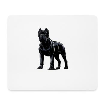 Majestätische Cane Corso Porträts - Mousepad (Querformat) - Weiß - Vorne