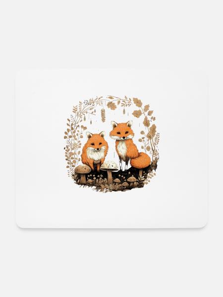 Fuchs Füchse für einen Fuchs Fan - Mousepad (Querformat) - Weiß