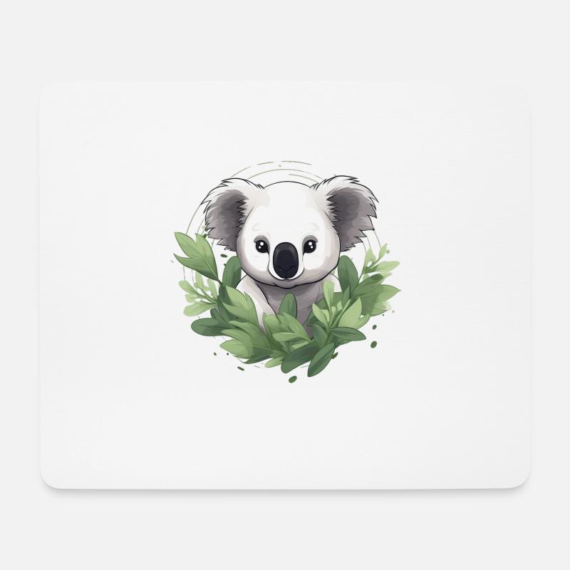 Niedlicher Koala für einen Tierliebhaber - Mousepad (Querformat) - Weiß