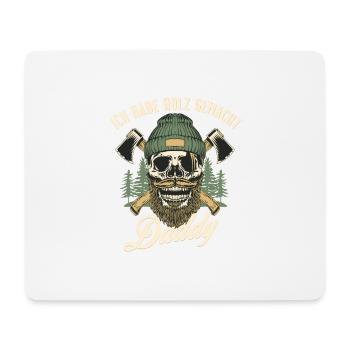 Ich hab Feuer gemacht - Mousepad (Querformat) - Weiß - Vorne