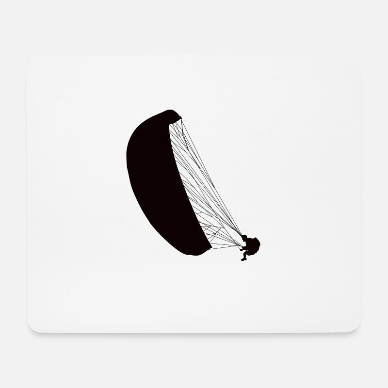 Paragliding Gleitschirmflieger Pilot - Mousepad (Querformat) - Weiß