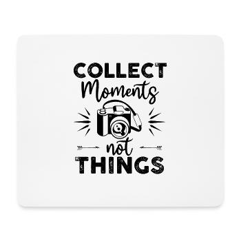 momente keine dinge reise - Mousepad (Querformat) - Weiß - Vorne