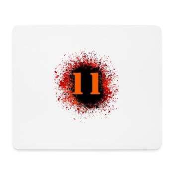 11 Number of blobs - Mouse Pad (horizontal) - white - Front