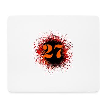 27 Number of blobs - Mouse Pad (horizontal) - white - Front