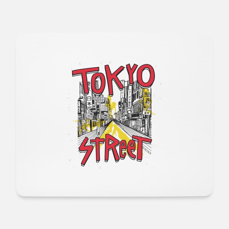 Travel To Tokyo 80s Retro Vintage - Mousepad (Querformat) - Weiß