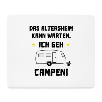das altersheim kann warten - Mousepad (Querformat) - Weiß - Vorne