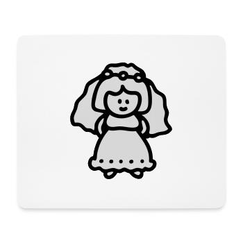Braut - Mousepad (Querformat) - Weiß - Vorne