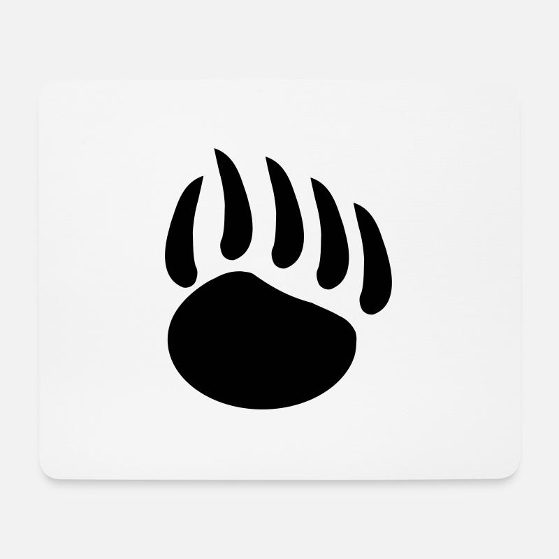 baerentatze - Mousepad (Querformat) - Weiß