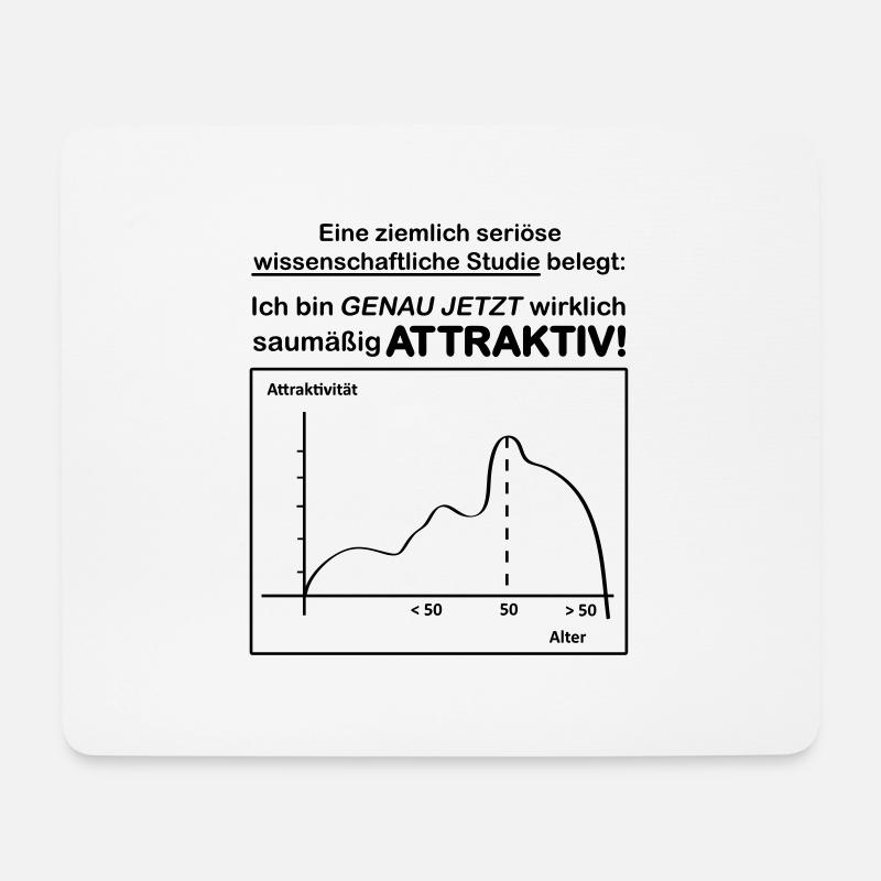 Stastik Studie 50 - Mousepad (Querformat) - Weiß