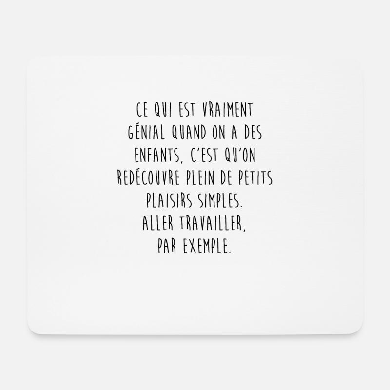 Les enfants... - Tapis de souris (format paysage) - blanc